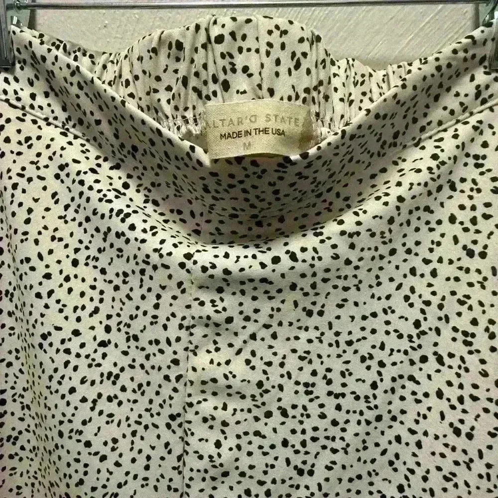 ALTAR’D STATE- Off White Black Polka Dot Skirt. Size- M - Picture 5 of 5